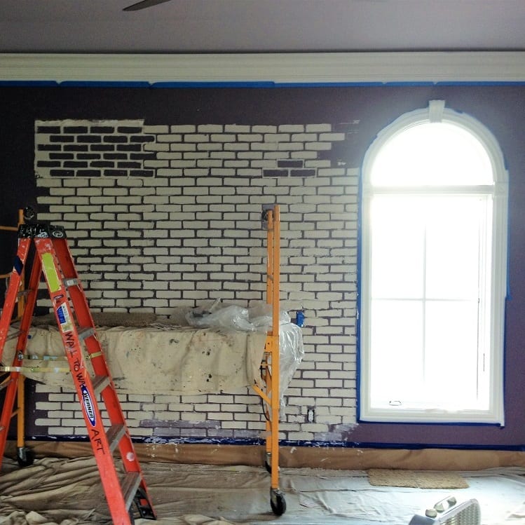 before plaster brick. Glenda's Wall to Wall Art