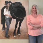 A Girl and her Horse, Glenda's Wall To wall Art