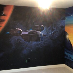 Spaceship Mural
